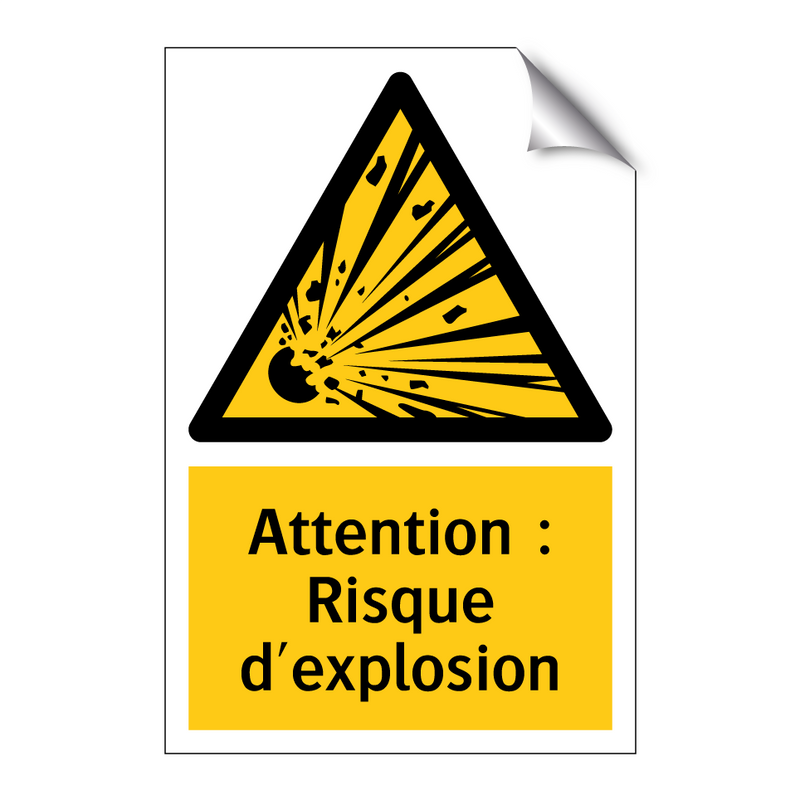 Attention : Risque d'explosion
