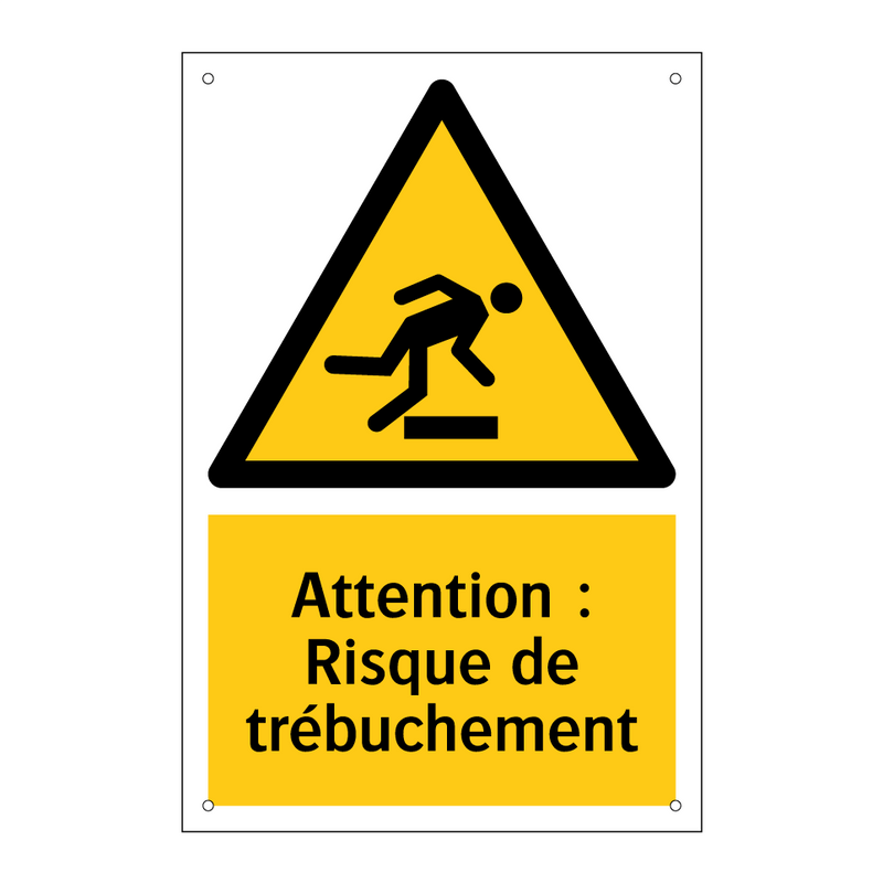 Attention : Risque de trébuchement