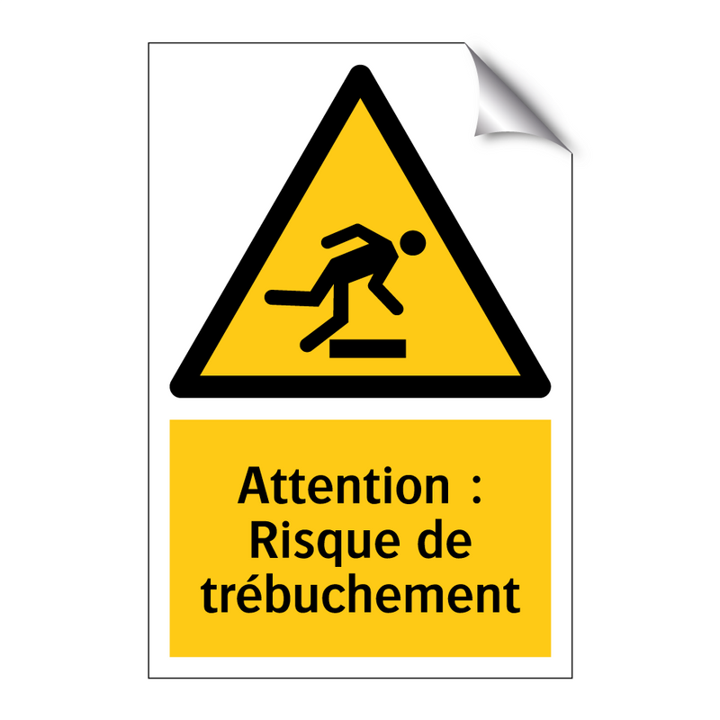 Attention : Risque de trébuchement
