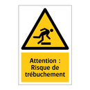 Attention : Risque de trébuchement
