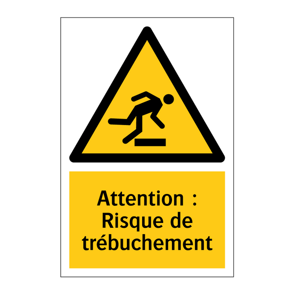 Attention : Risque de trébuchement