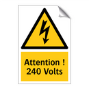 Attention ! 240 Volts