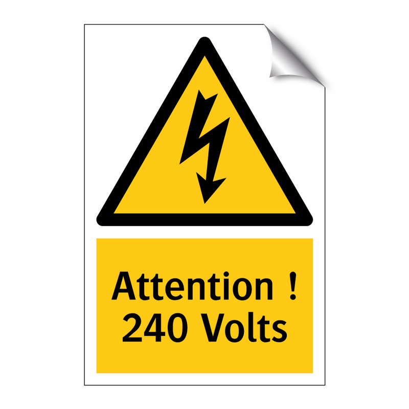 Attention ! 240 Volts