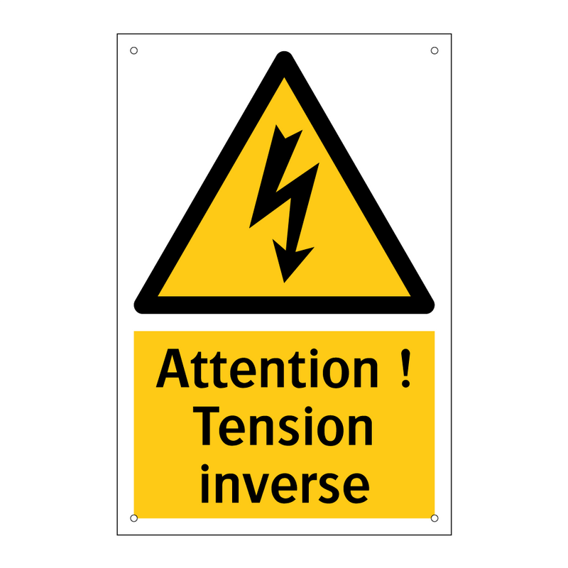 Attention ! Tension inverse