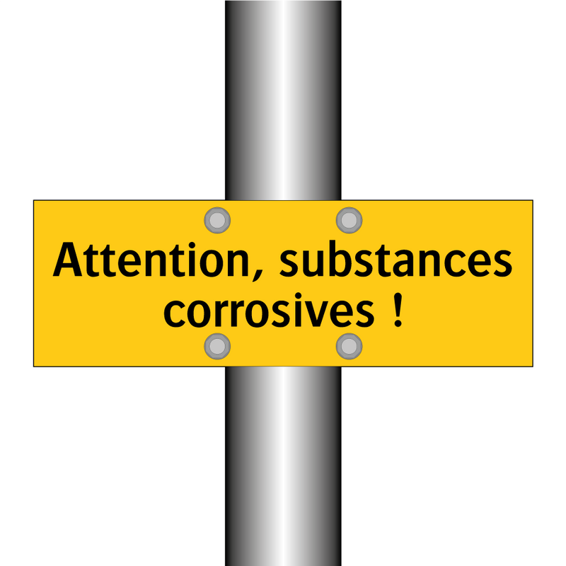 Attention, substances corrosives !