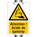 Attention ! Acide de batterie