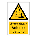 Attention ! Acide de batterie