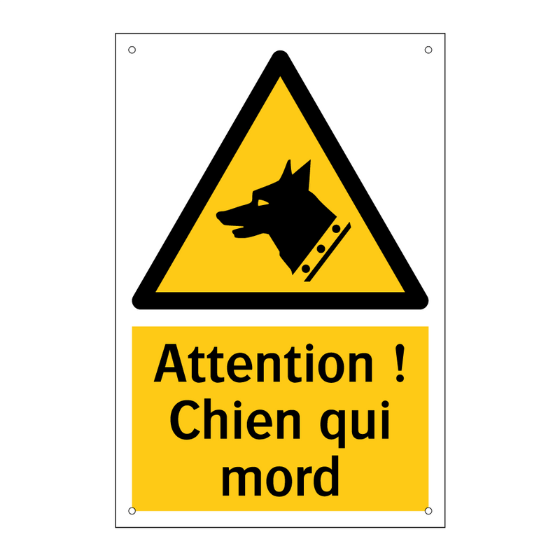 Attention ! Chien qui mord