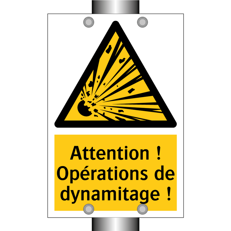 Attention ! Opérations de dynamitage !