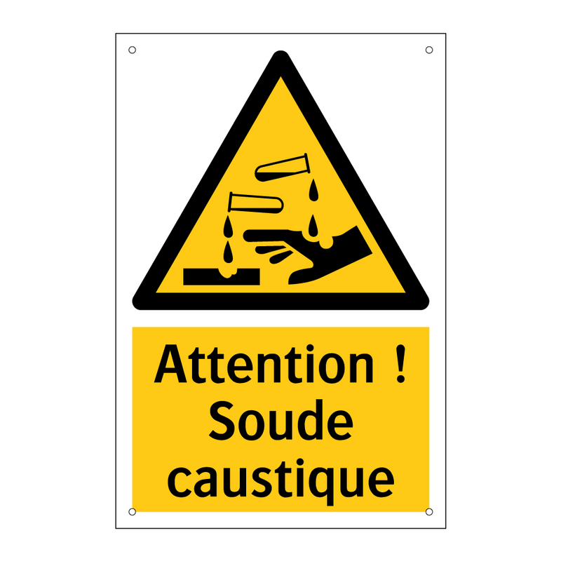 Attention ! Soude caustique