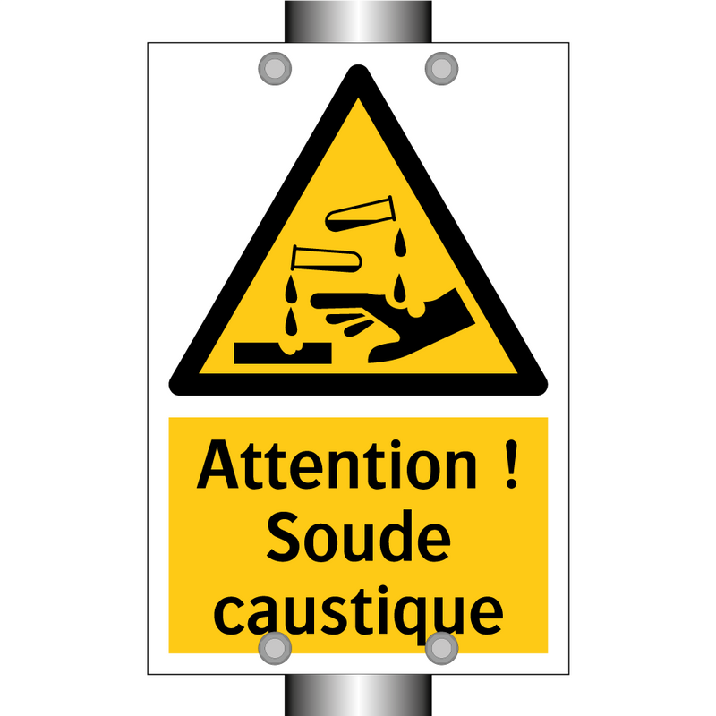 Attention ! Soude caustique