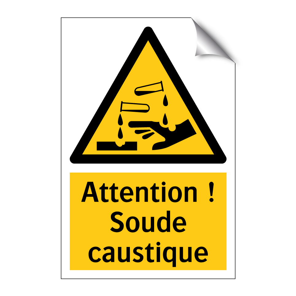 Attention ! Soude caustique