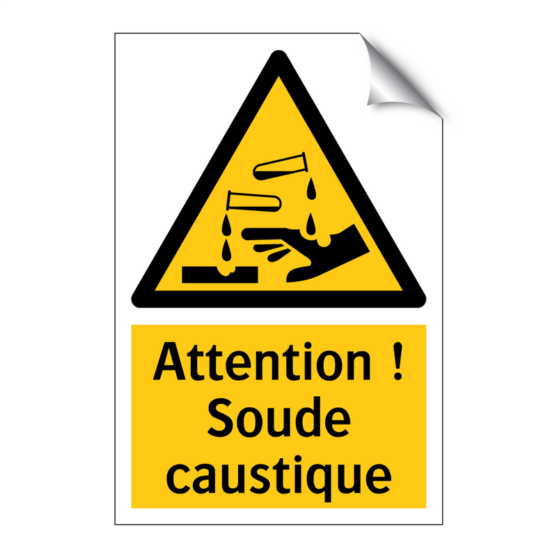Attention ! Soude caustique