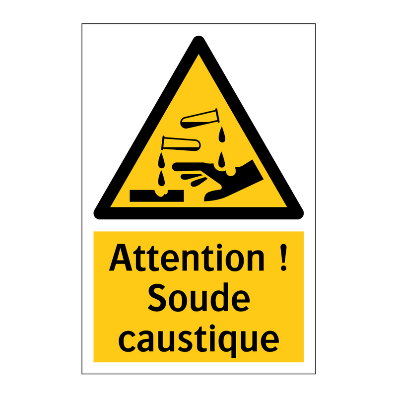 Attention ! Soude caustique