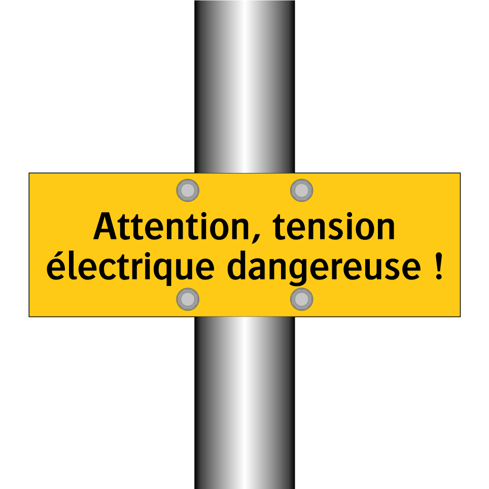 Attention, tension électrique dangereuse !