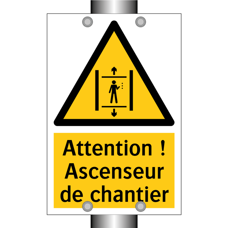 Attention ! Ascenseur de chantier