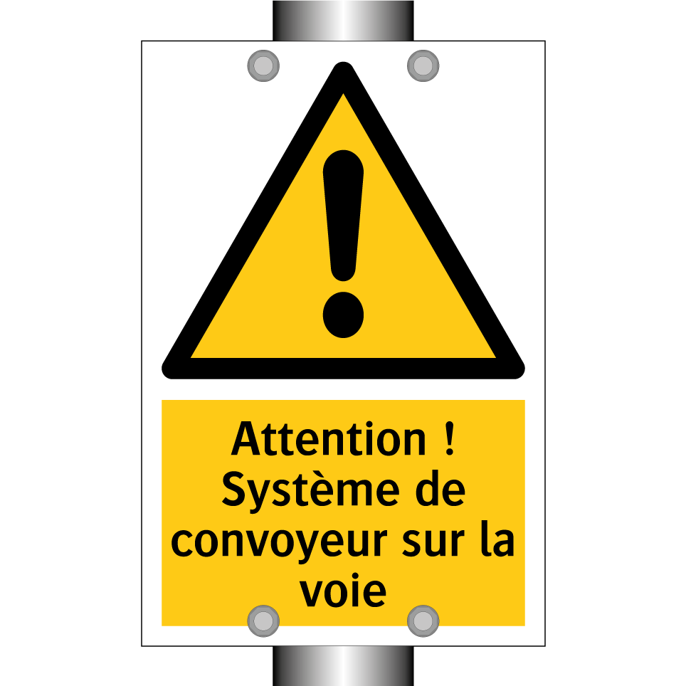 Attention ! Système de convoyeur sur la voie