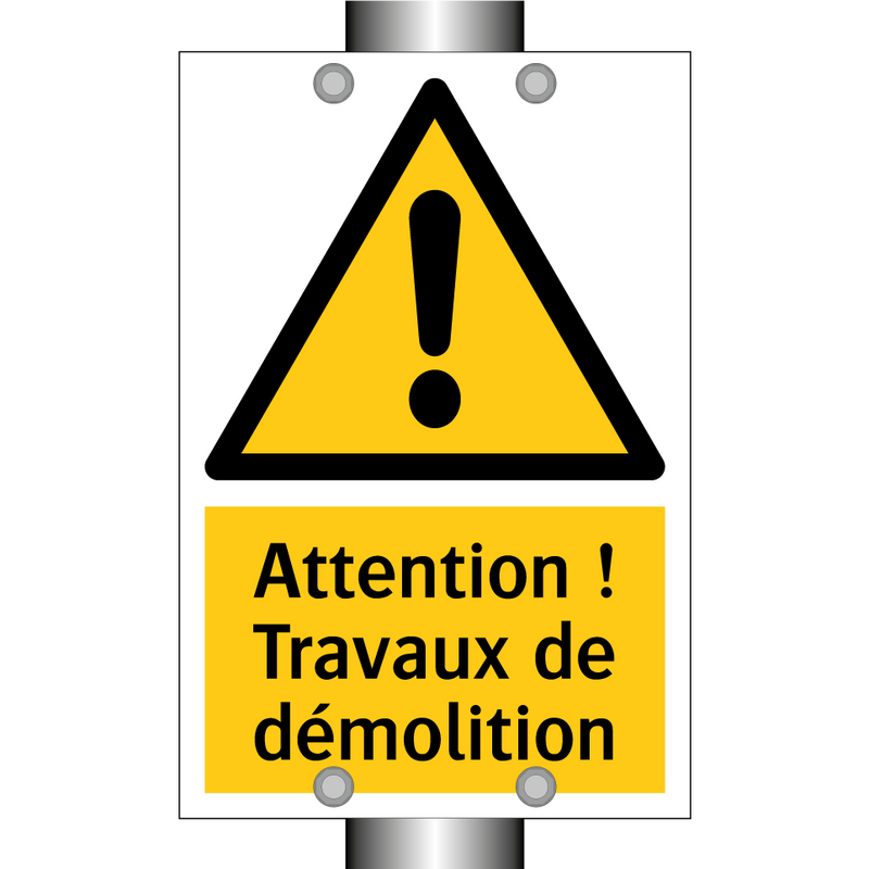 Attention ! Travaux de démolition