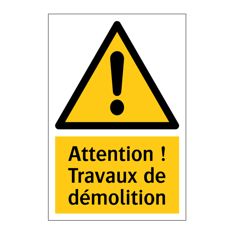 Attention ! Travaux de démolition