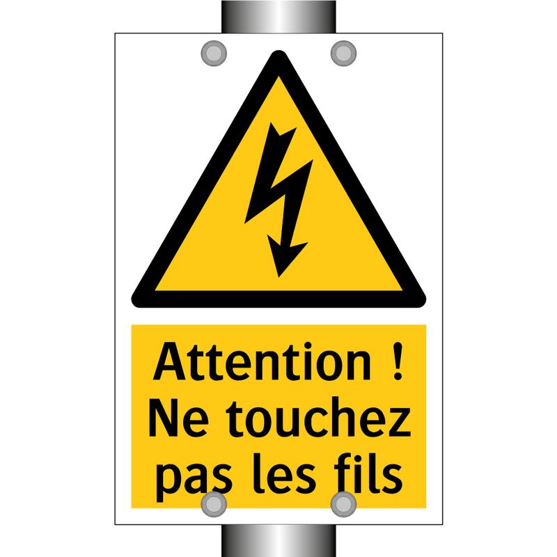 Attention ! Ne touchez pas les fils