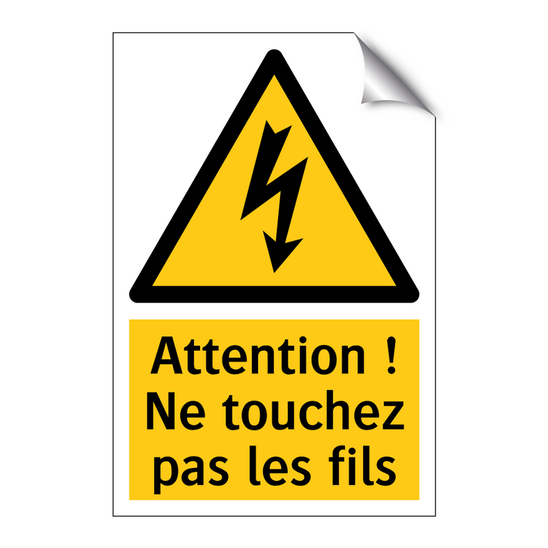 Attention ! Ne touchez pas les fils