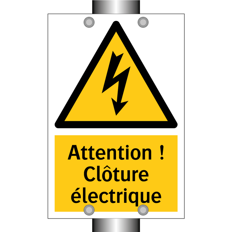 Attention ! Clôture électrique