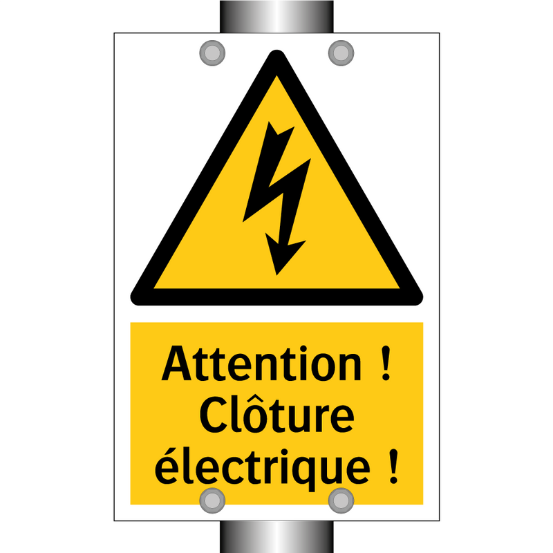 Attention ! Clôture électrique !