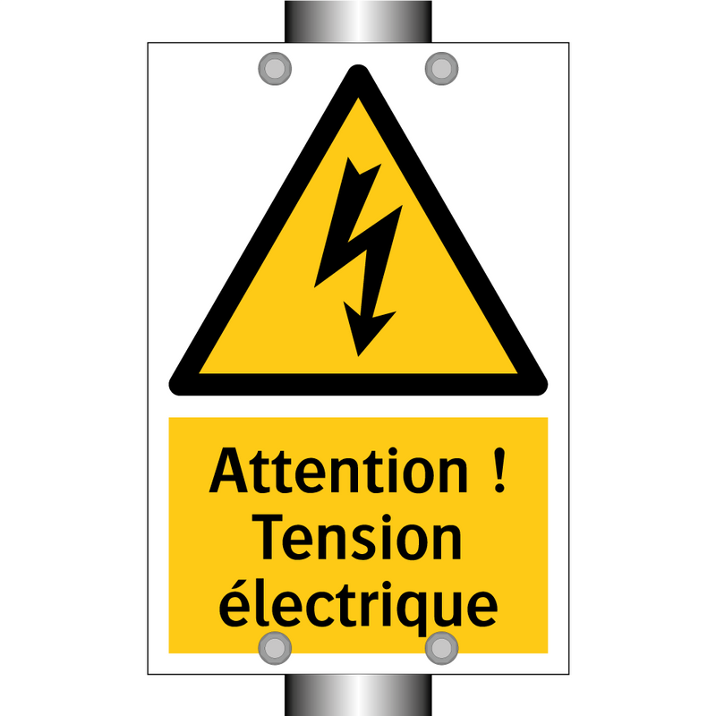 Attention ! Tension électrique