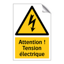 Attention ! Tension électrique
