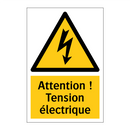 Attention ! Tension électrique