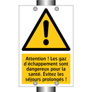 Attention ! Les gaz d'échappement sont dangereux pour la santé. Évitez les séjours prolongés !