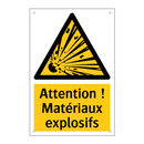 Attention ! Matériaux explosifs