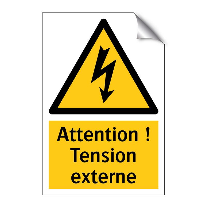 Attention ! Tension externe