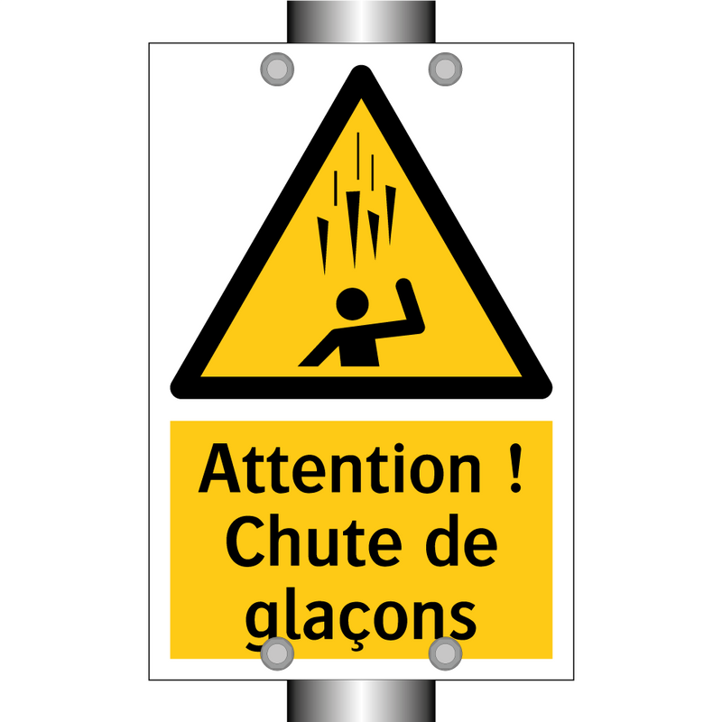 Attention ! Chute de glaçons