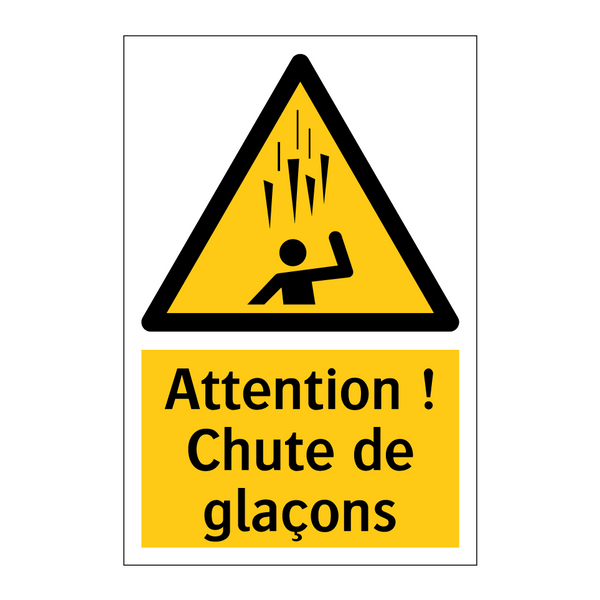 Attention ! Chute de glaçons