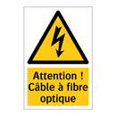 Attention ! Câble à fibre optique