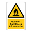 Attention ! Substances inflammables