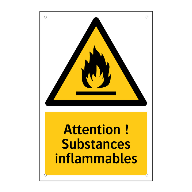 Attention ! Substances inflammables