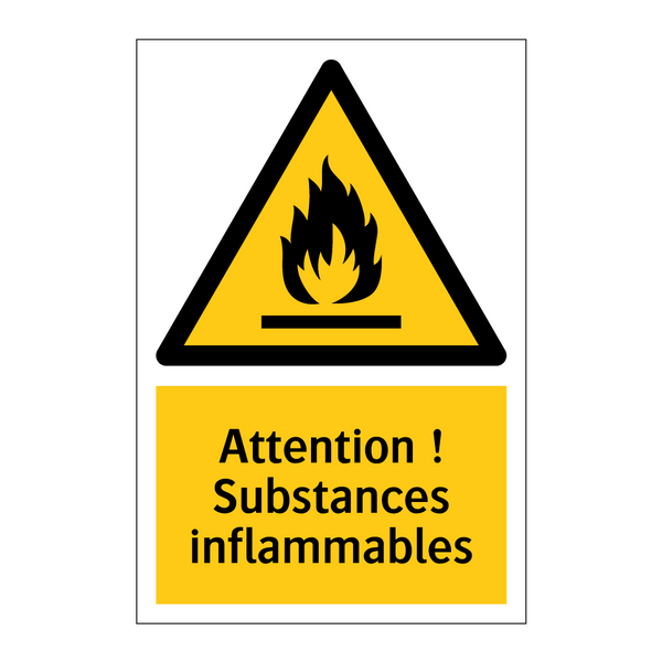 Attention ! Substances inflammables