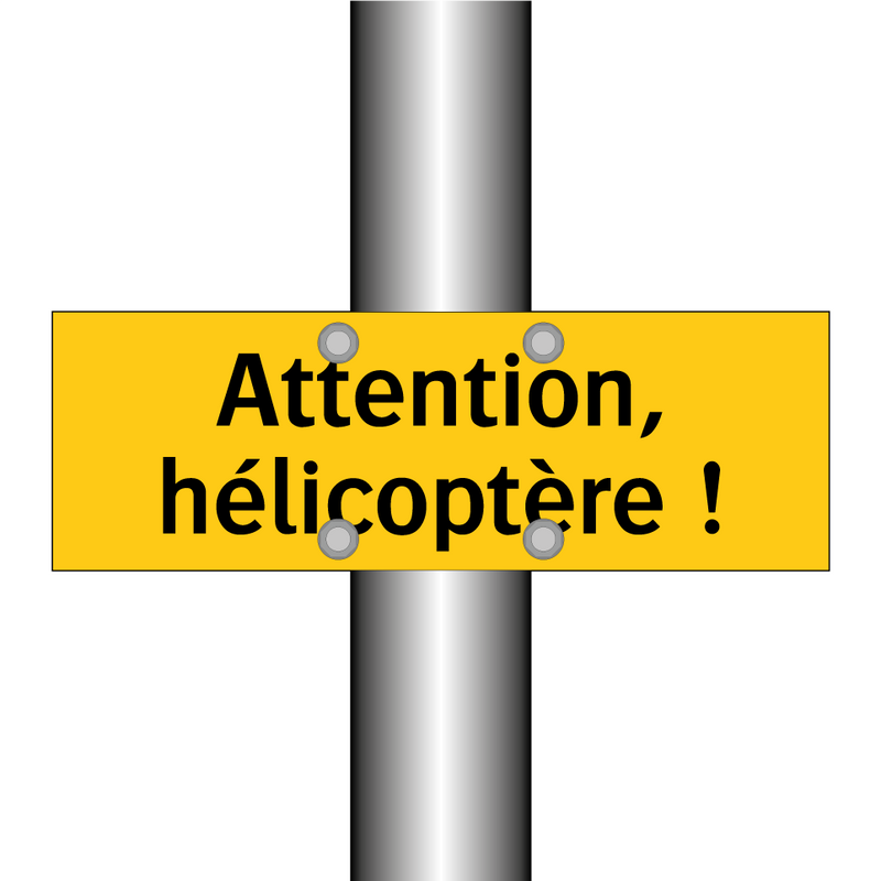 Attention, hélicoptère !