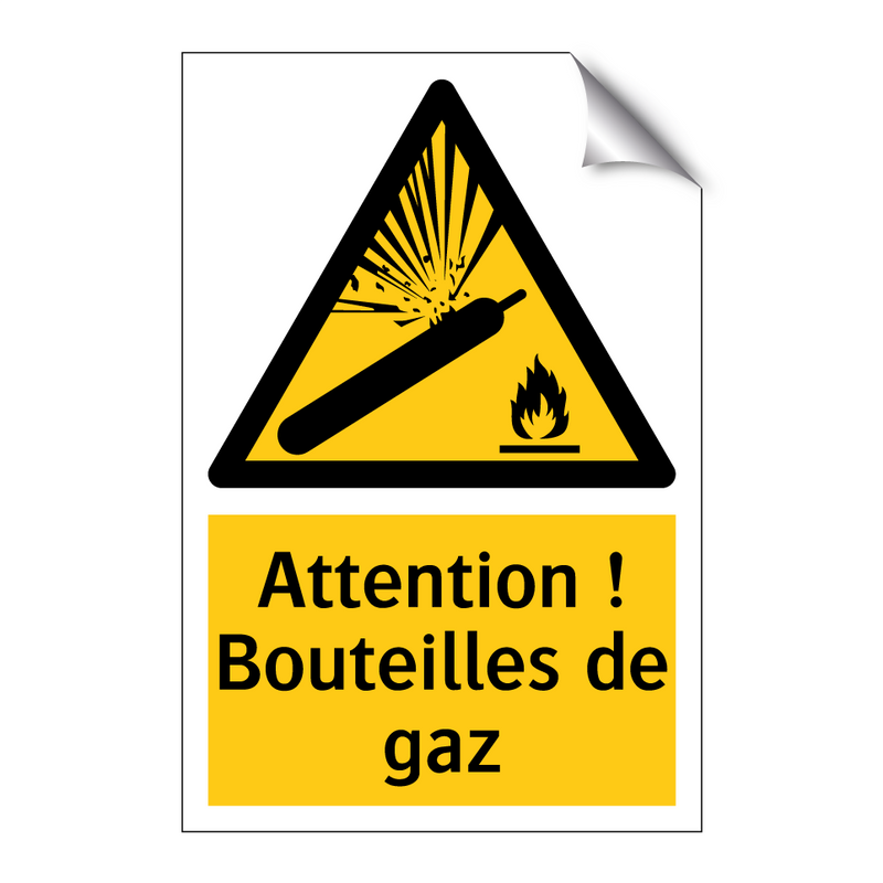 Attention ! Bouteilles de gaz