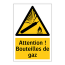 Attention ! Bouteilles de gaz