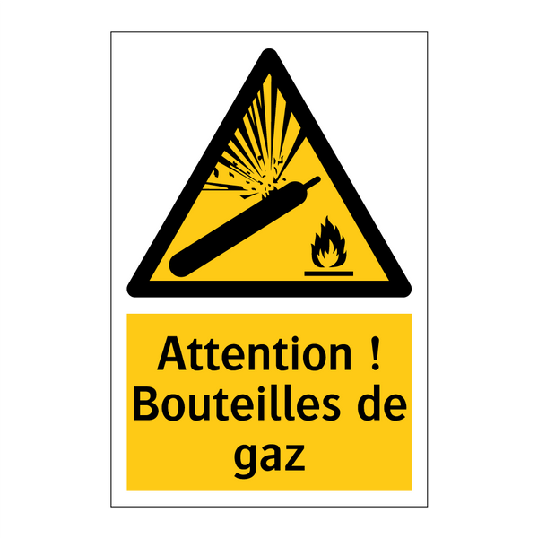 Attention ! Bouteilles de gaz