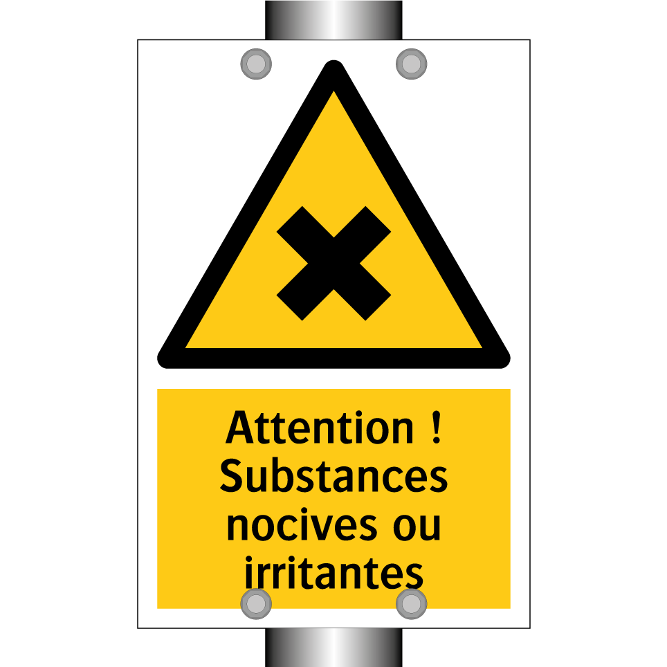 Attention ! Substances nocives ou irritantes