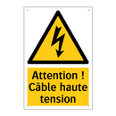 Attention ! Câble haute tension