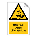 Attention ! Acide chlorhydrique