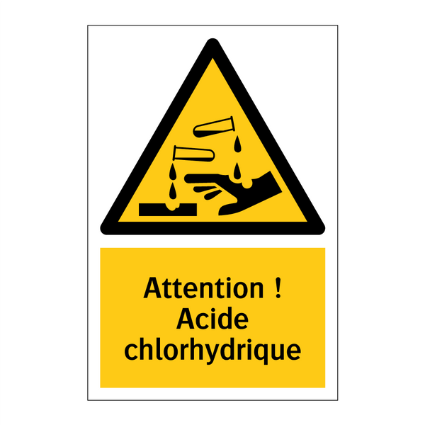 Attention ! Acide chlorhydrique
