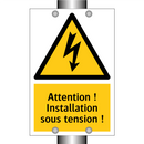 Attention ! Installation sous tension !