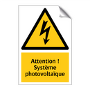 Attention ! Système photovoltaïque