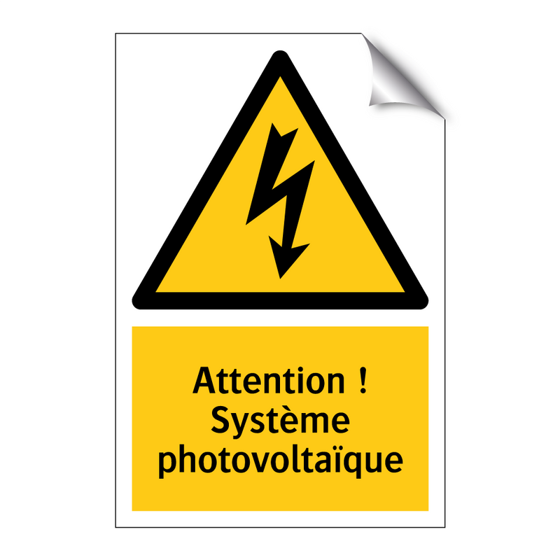 Attention ! Système photovoltaïque